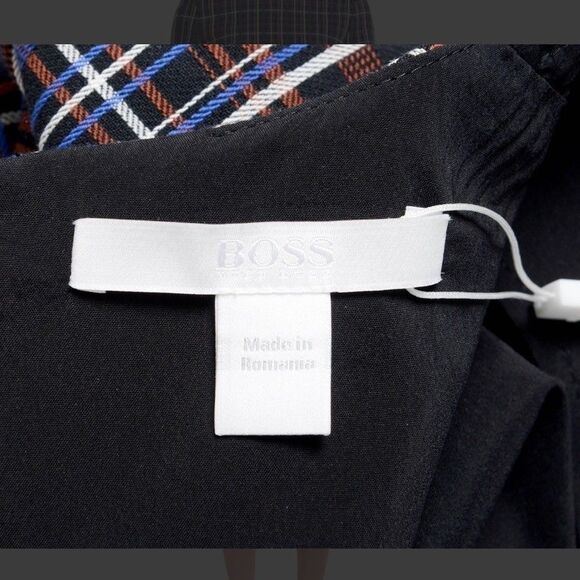 Hugo Boss "Ditania" Women's Size 4 Multi-Color Belted Short Sleeve Sheath Dress - Picture 10 of 13